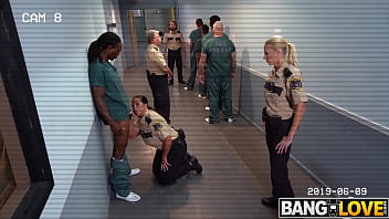 Latina babe with big tits and ass rides inmate Mickey in jail